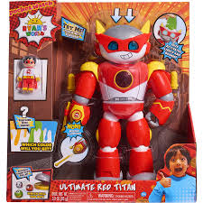 Watch me color a picture of red titan vs dark titan using prismacolor colored paint markers! Ryan S World Ultimate Red Titan Big W