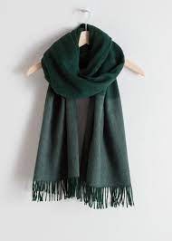 Oversized Two Toned Wool Scarf Wool Scarf Scarf Fashion