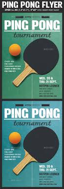Ping Pong Flyer Template Table Tennis Tournament Flyer Flyer Template