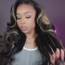 Hairsmarket Blonde Balayage Wig 13x4 Lace Front Wigs Highlight Body Wa