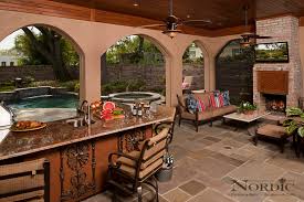 outdoor kitchen traditional patio