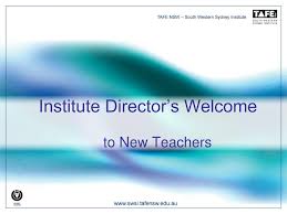 Ppt Institute Directors Welcome To New Teachers