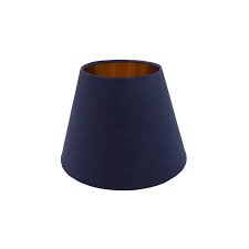 Cobalt blue or navy blue bathroom gives a modern interior design false ceiling attached in the top of the bathroom. Bright Navy Blue Cotton Empire Lampshade Lampshade Barn