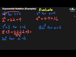 Exponential Notation Examples Youtube