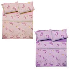 Completo lenzuola panter una piazza e mezza. Lenzuola Singole 1 Piazza Completo In Cotone Unicorno Per Bambine Ebay