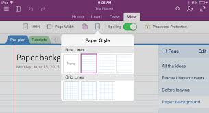 The description of graph paper app. Lists Equations Paper Styles And Sign Up Updates In Onenote For Iphone And Ipad Microsoft 365 Blog