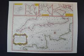 Details About Vintage Marine Chart Sheet Map Of English Chanel French Coast English Coast