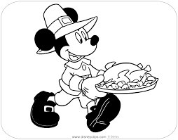 Download and print free disney thanksgiving coloring pages. Disney Thanksgiving Day Coloring Pages Disneyclips Com
