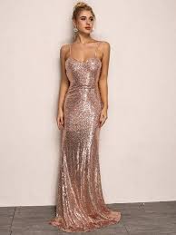 Joyfunear Open Back Sequin Cami Dress Shein Sheinside Maxi Dress Prom Dresses Prom Dresses