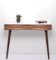 Console Hallway Table Walnut Wood With Marble Top Entryway Etsy Entryway Table Modern Hallway Table Entryway Tables