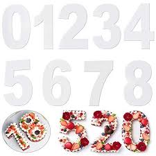Moule gateau anniversaire chiffre 5 cook and joy. Amacoam Moulle Number Cake Moulle Chiffre Cake Moules A Gateaux Acrylique Moule A Cake Grand Nombre De 0 A 8 Gateau Anniversaire Gateau Mariage Moule A Gateau