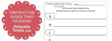 The present printable, downloadable handout was created for at elementary (a1) level. Printable Valentines Day Acrostic Poem Printable Treats Com