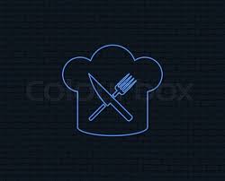 We hope you enjoy our growing collection of hd images to use as a background or home screen for your smartphone or computer. Neon Light Chef Hat Sign Icon Stock Vector Colourbox