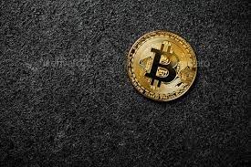 Bitcoin Coin On Black Background Bitcoin Black Backgrounds Business Logo Inspiration