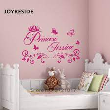 Maybe you would like to learn more about one of these? Princess Custom Girls Name Art Design Wall Sticker Home Baby Girls Bedroom Wall Decor Wall Stickers Personalized Name Vinyl M397 Wall Stickers Aliexpress