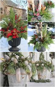 20 Beautiful Winter Planter Ideas Christmas Planters Outdoor Christmas Planters Outdoor Christmas Decorations