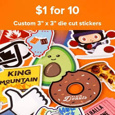 Maybe you would like to learn more about one of these? 10 Custom 3x3 Die Cut Stickers Only 1 00 Shipped 20 Value Swaggrabber