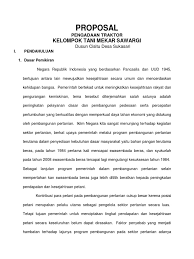 Maybe you would like to learn more about one of these? Proposal Kelompok Tani Pengajuan Traktor Pdf