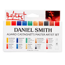 Daniel Smith Alvaro Castagnet Master Artist Watercolour Paint Set 5ml Set Of 10 With Free 238 Dot Card