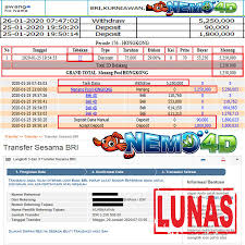 Bukti Pembayaran Lunas Bermain Di Nemo4d Di 2020 Mainan Tanggal
