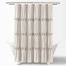 Darla Texture Shower Curtain Lush Decor In 2020 Shabby Chic Shower Curtain Lush Decor Neutral Curtains