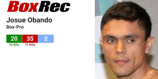 BoxRec: Josue Obando