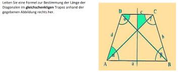 Jetzt unkompliziert bei docmorris bestellen. Diagonale Gleichschenkliges Trapez Mathelounge