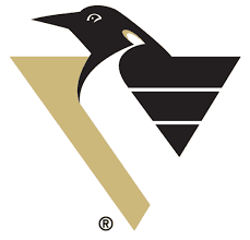 Pittsburgh Penguins Logo A Penguin Streaking Across A Vegas Gold Triangle Sportslogos Net Pittsburgh Penguins Logo Nhl Logos Hockey Logos