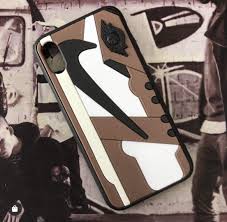 Air jordan jumpman nike sports shoes, travis scott, png. Travis Scott Shoe Phone Case 1104x1080 Wallpaper Teahub Io