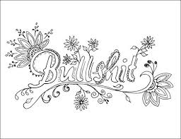 Free Printable Swearing Coloring Page With Images Cuss Words Coloring Book Swear Word Coloring Words Coloring Book