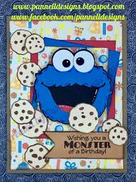 Download Pannell Designs Paper Crafting Cookie Monster Birthday Card