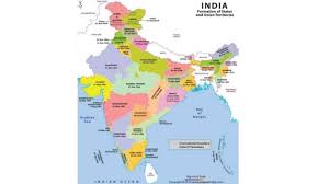 India map in 3d background. India Remapped Here S The Revised List Of States And Uts Education News India Tv