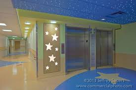 Lobbies For Children Hospitals Image Of Elevator Lobby On 7th Floor At Children S Nationa Elevator Lobby Commercial Interior Design Children S Medical Center