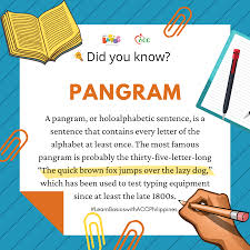 One is sure to mee. Learn Basics With Asia Charity Center Philippines Did You Know That The Sentence The Quick Brown Fox Jumps Over The Lazy Dog Uses Every Letter In The English Alphabet Learnbasicswithaccphilippines Source