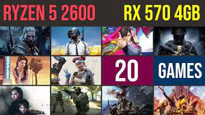 Ryzen 5 2600 with rx 570 8gb benchmark test in 50 games in 2020 , first game is rdr2 not 3 lol. Ryzen 5 2600 Rx 570 4gb Test In 20 Games 1080p Youtube