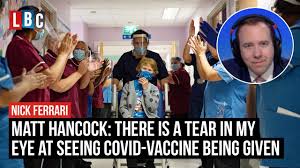 Medeshamstede 2 минуты 18 секунд. Matt Hancock There Is A Tear In My Eye At Seeing Covid Vaccine Being Given Lbc Youtube