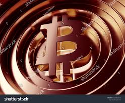 Gold bitcoin lies on table. Bitcoin Crypto Currency Symbol In The Center Of The Ruby Circles 3d Illustration Of Bitcoin Logo With Metallic Bitcoin Logo Crypto Currencies Currency Symbol
