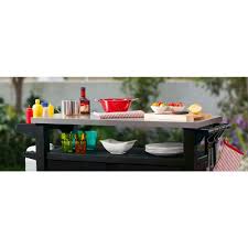 Keter Unity Xl 78 Gal Grill Serving Prep Station Cart With Patio Storage 229369 The Home Depot In 2020 Patio Storage Outdoor Serving Cart Grilling Utensils