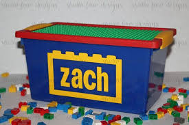 Personalized Storage Case W Building Plate 5 Qt Storage Box Etsy Lego Storage Vinyl Colors Storage Box