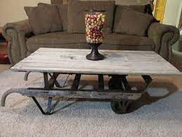 50 year old bed posts 20 year old steel table machined and joined test fit. 100 Recycled Coffee Table Antique Hand Truck Dolly With A Reclaimed Barnwood Top Www Rusticforgeinte Coffee Table Antique Coffee Tables Cart Coffee Table