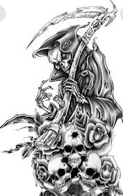 Become a supporter today and help make this dream a reality! Grim Reaper Smokey Skull Tattoo Designs Novocom Top