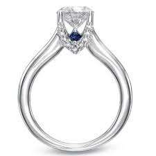Engagement Ring With A Hidden Sapphire Engagement Ring Buying Guide Engagement Rings Amazing Jewelry