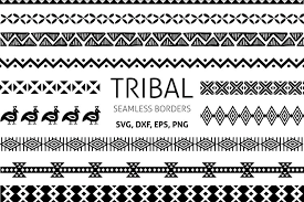 Download Tribal Border Svg Cut Files Ethnic Borders Clipart Png 958474 Decorations Design Bundles