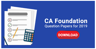 Icai Download Ca Foundation Question Papers For 2019