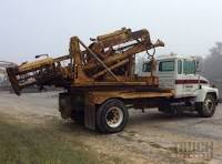Truck Mounted Post Driver on 1996 Mack CS200 S/A Truck in ...