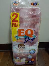 Eq Dry Diaper Xxl Babies Kids Bathing Changing Diapers Baby Wipes On Carousell
