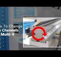 How to change the bending channels on hydraulic press brake Multi V Die