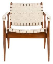 Mid Century Modern Woven Leather Strap Armchair Safavieh And tbh, we think this armchair might end up your living room bff.