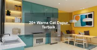 Kesan sebaliknya dibuat (dengan warna merah jambu, pirus biru, kuning);. 20 Warna Cat Dapur Terbaik Yang Menjadikan Ruang Dapur Terlihat Lebih Menyenangkan