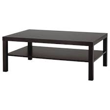 Dark leather bench ottoman features reversible cushion top with tray table, concealing interior storage and two smaller cube ottomans. Coffee Tables Side Tables Living Room Furniture Ikea
